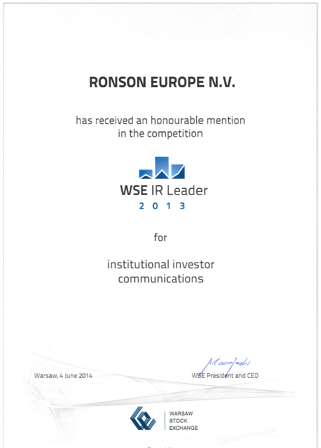 Ronson WSE IR Leader